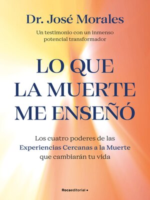 cover image of Lo que la muerte me enseñó. Los cuatro poderes de las ECM que sanarán tu vida